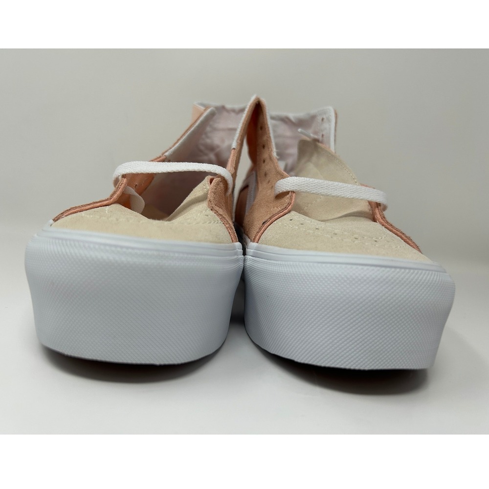 Vans Sk8-Hi Platform 2.0 Peach High Top Sneakers Womens 8.5 Suede Canvas Shoes - Picture 5 of 9